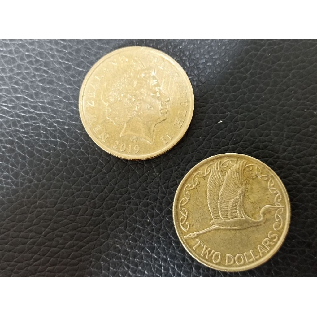 koleksi koin new Zealand 2 dollar nzd