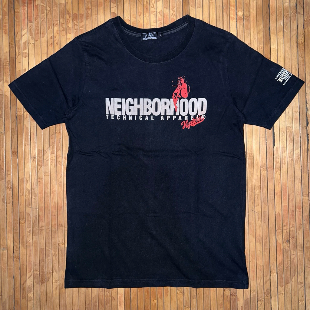 HYSTERIC GLAMOUR X  NEIGHBORHOOD BLACK TSHIRT