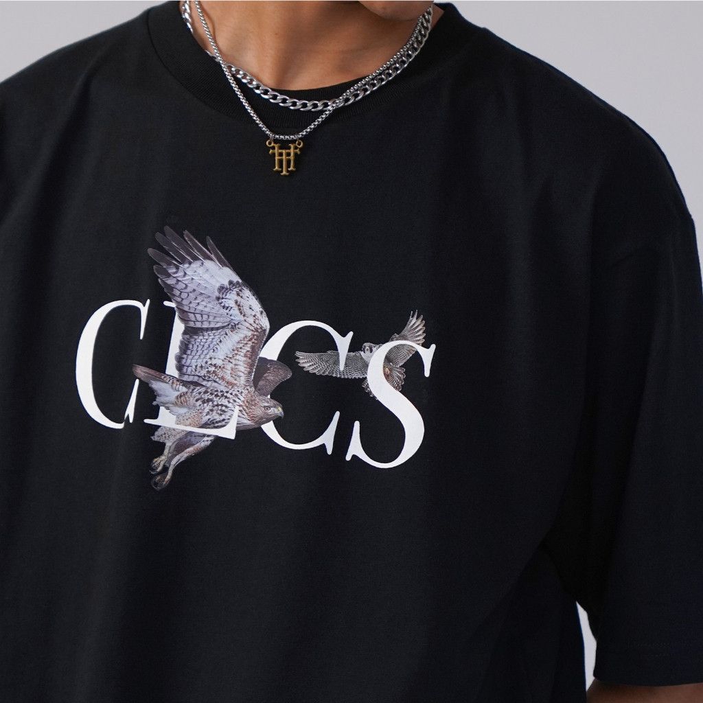 Celcius Black Eagle Kaos Cotton Hitam T-shirt Distro Pria wanita