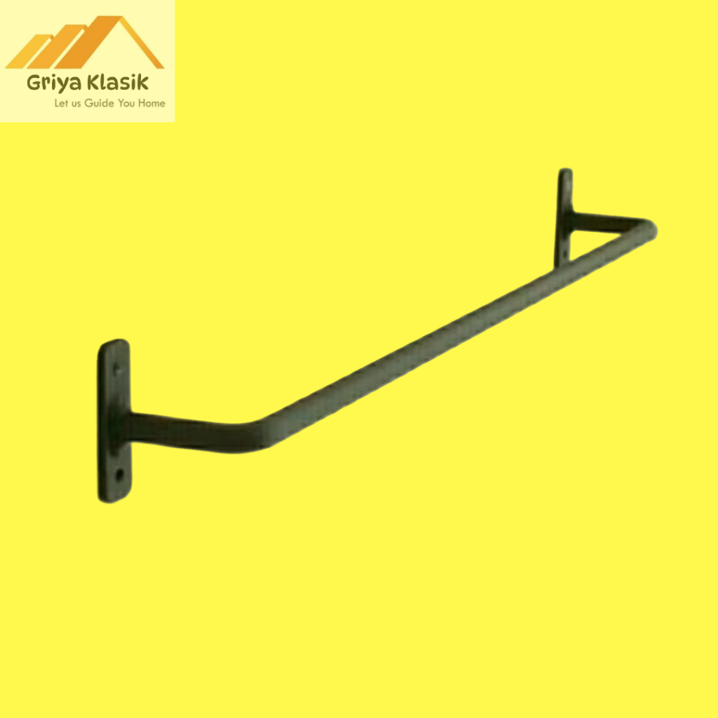 Gantungan Baju Besi Panjang – Kokoh & Serbaguna!  Gantungan Baju Dinding Besi – Panjang & Kuat untuk