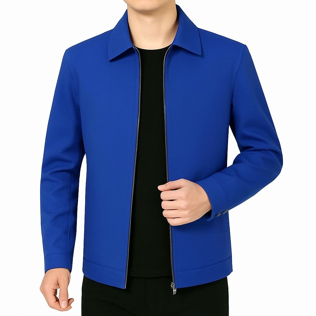 jaket semi  jas SBY katun dril premium model kerah polos jaket santri semi formaL JAKET BIG SIZE SBY