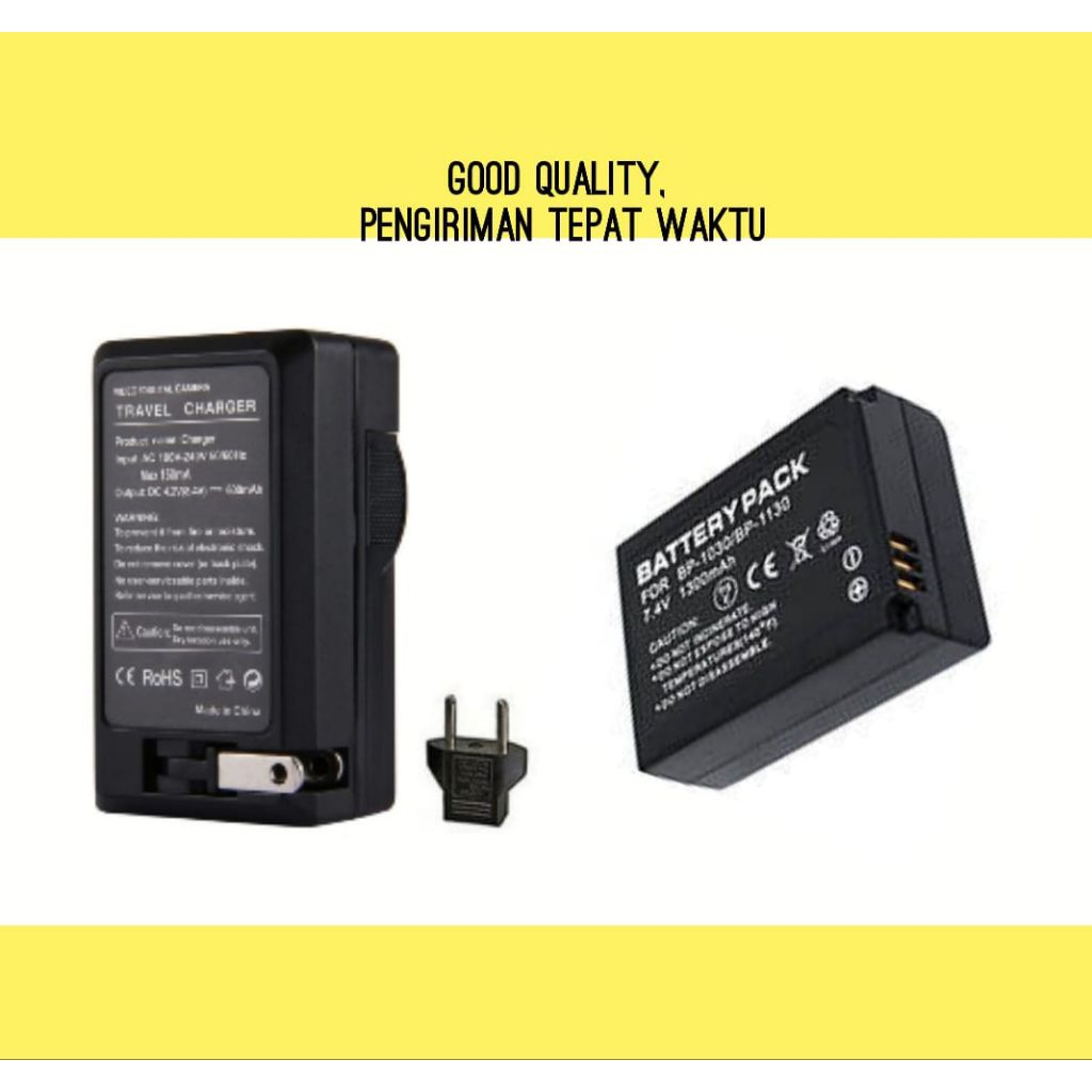 Baterai & Charger Samsung BP-1030 BP1030B BP-1130 ED-BP1030 Batre Casan