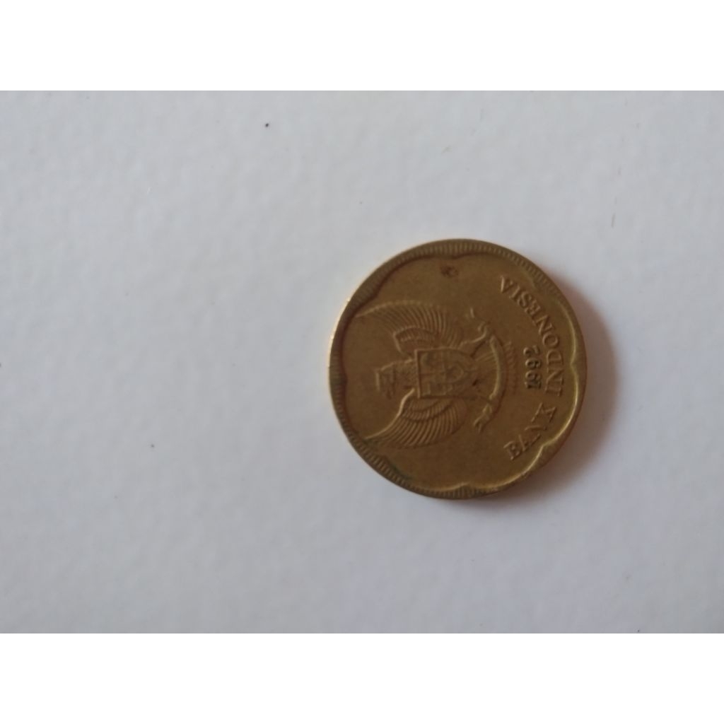 koin kuno 500 perak bunga melati tahun 1992