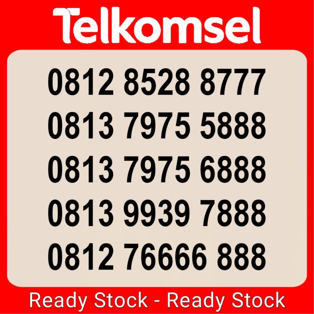 kartu Telkomsel nomor cantik simpati ujung 777 888