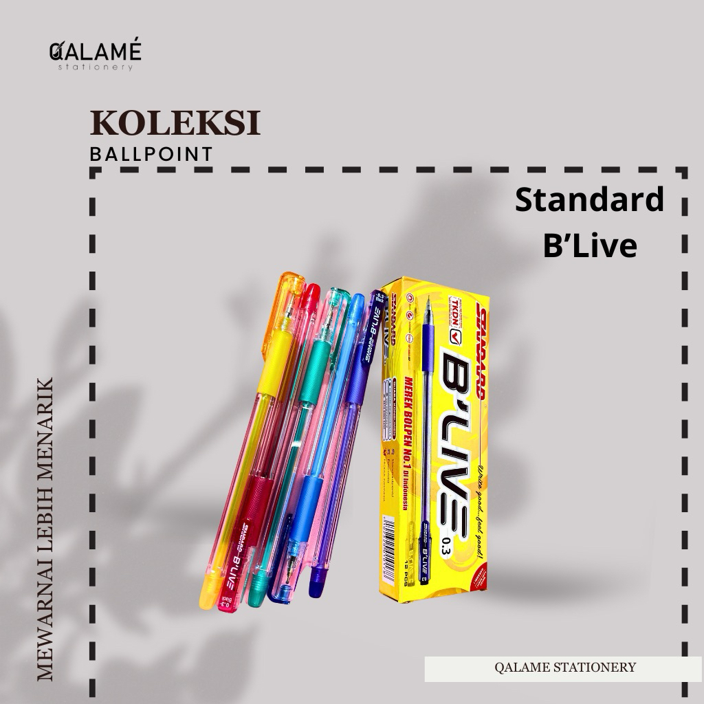 

Ballpoint,Pulpen Standart B-Live