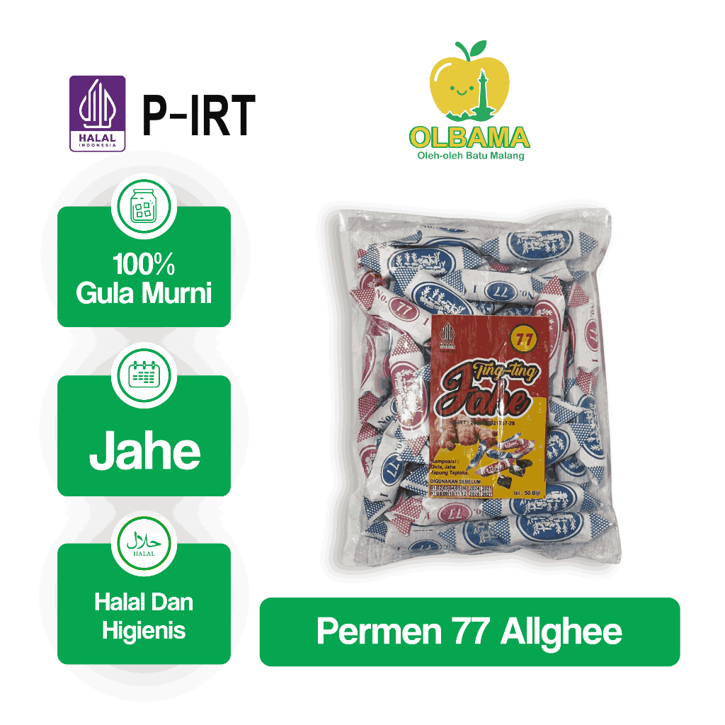 

Permen Jahe Ting Ting Jadul Oleh Oleh Khas Batu Malang | Ginger Asli Original Murni Tanpa Pengawet