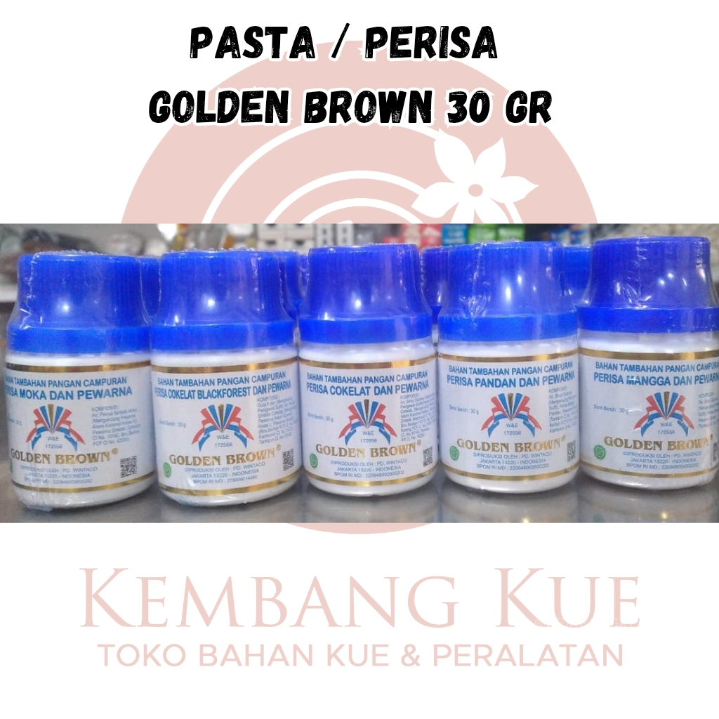 

Golden Brown pasta 30gr/ golden brown pewarna dan perisa/ pasta golden brown kecil