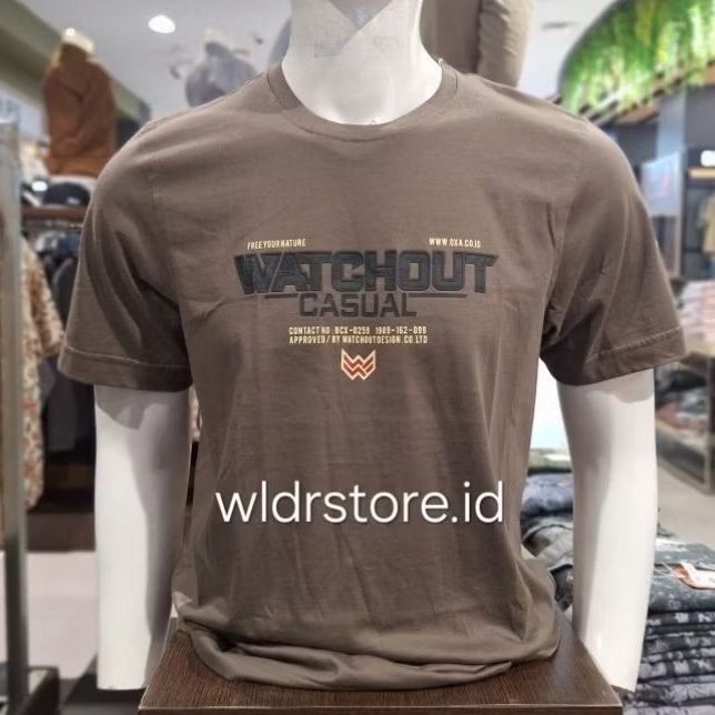 KAOS PRIA PREMIUM WATCHOUT ORIGINAL`60003.KHAKI