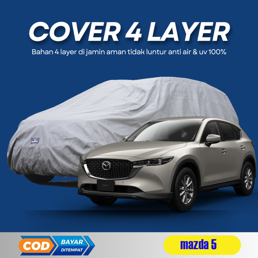 4 LAYER EXTRA OUTDOOR PREMIUM Body Cover Mobil MAZDA CX5 Sarung Mobil MAZDA CX5 waterproof anti uv M