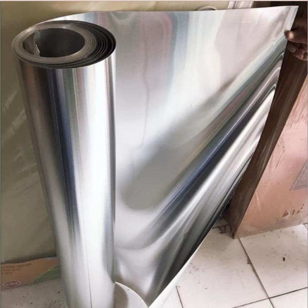 plat alumunium tebal 0,2mm x 1000mm x 50 Meter / Roll seng alumunium