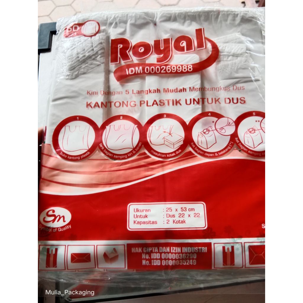 Kresek dus nasi kotak 22x22