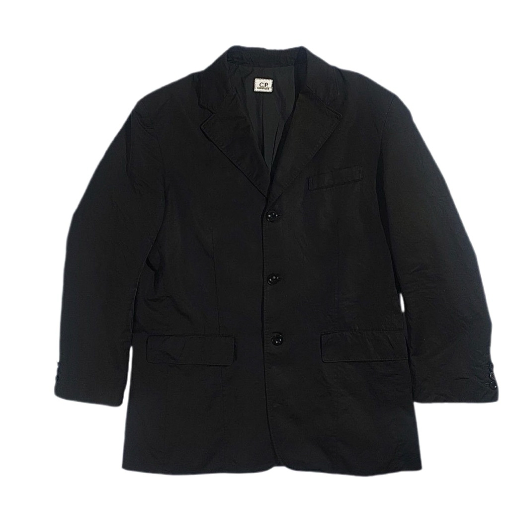 Vintage CP COMPANY Italy Black Casual Blazer 3 Button BUSINESS CORE