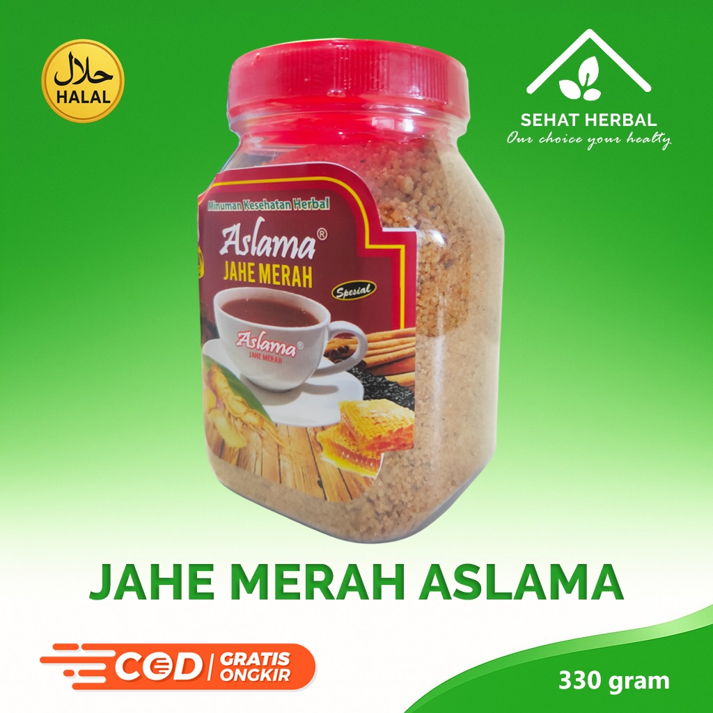 

ASLAMA Jahe Merah | Instant 330 Gram - Jahe Merah Herbal Original