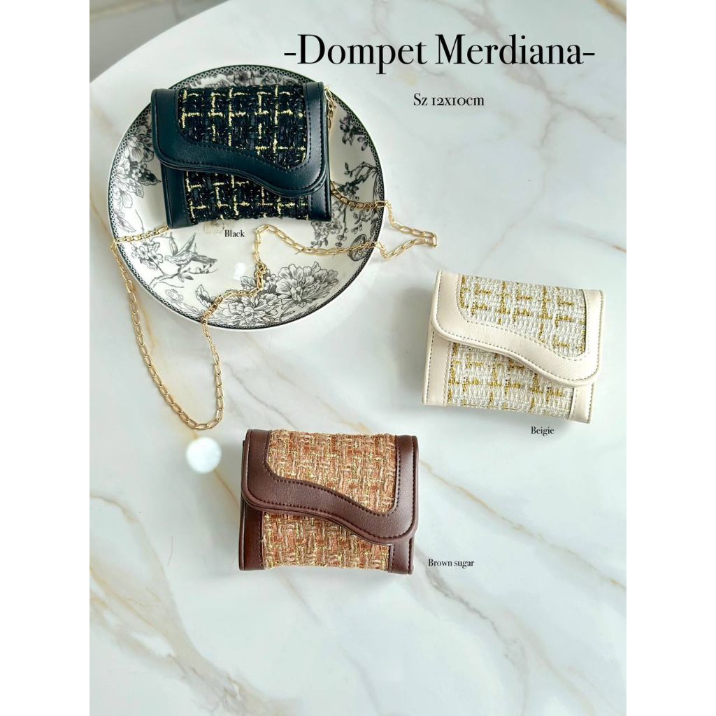 DOMPET MERDIANA by Zazabagshop - Dompet Wanita Terbaru - Dompet Kecil Simpel - Dompet Cewek Elegan -