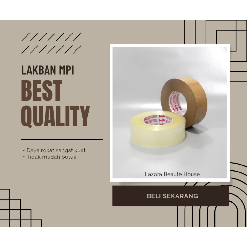 

LAKBAN MPI BENING COKLAT 300 YARD BEST QUALITY