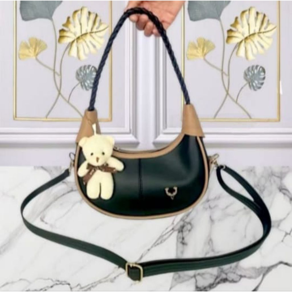 Queen tas jinjing/selempang boneka tali ayam rajut viral trendy