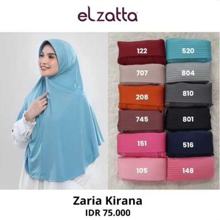 Elzatta Hijab Bergo Jumbo Bestseller Zaria Kirana Kerudung Instan Muslim Wanita Desawa Syar'i