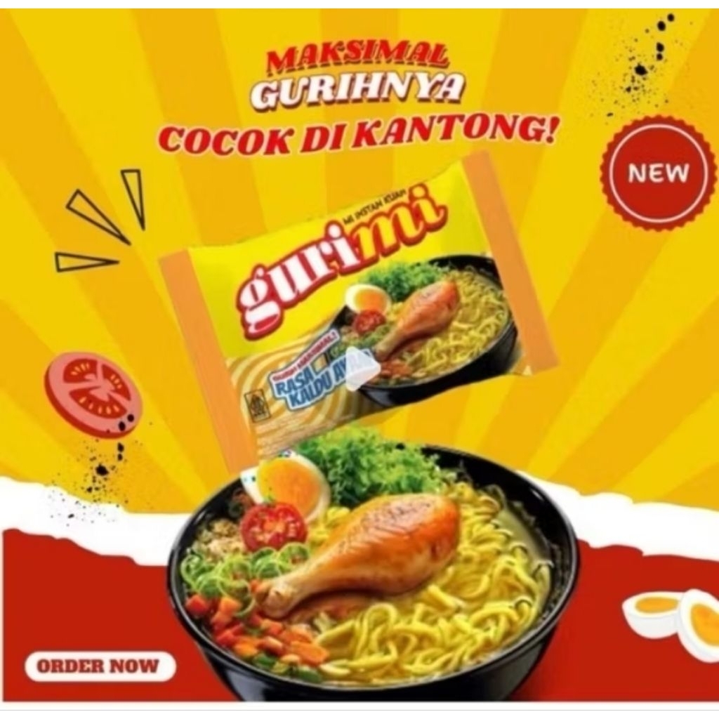 

Ygshop17 Gurimi 60Gram Mie T Kuah Rasa Kaldu Ayam,Rasa Ayam Kecap Pedas Isi 10Bungkus