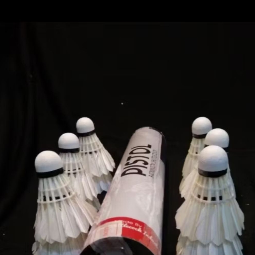 KOK PISTOL SHUTTLECOCK BADMINTON BULUTANGKIS BULU TAJAM RUNCING SPIN CEPAT