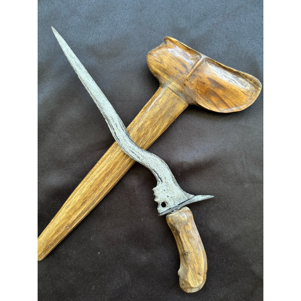 Keris Nogo Kikek Pamor Meteorit  Tangguh madiun