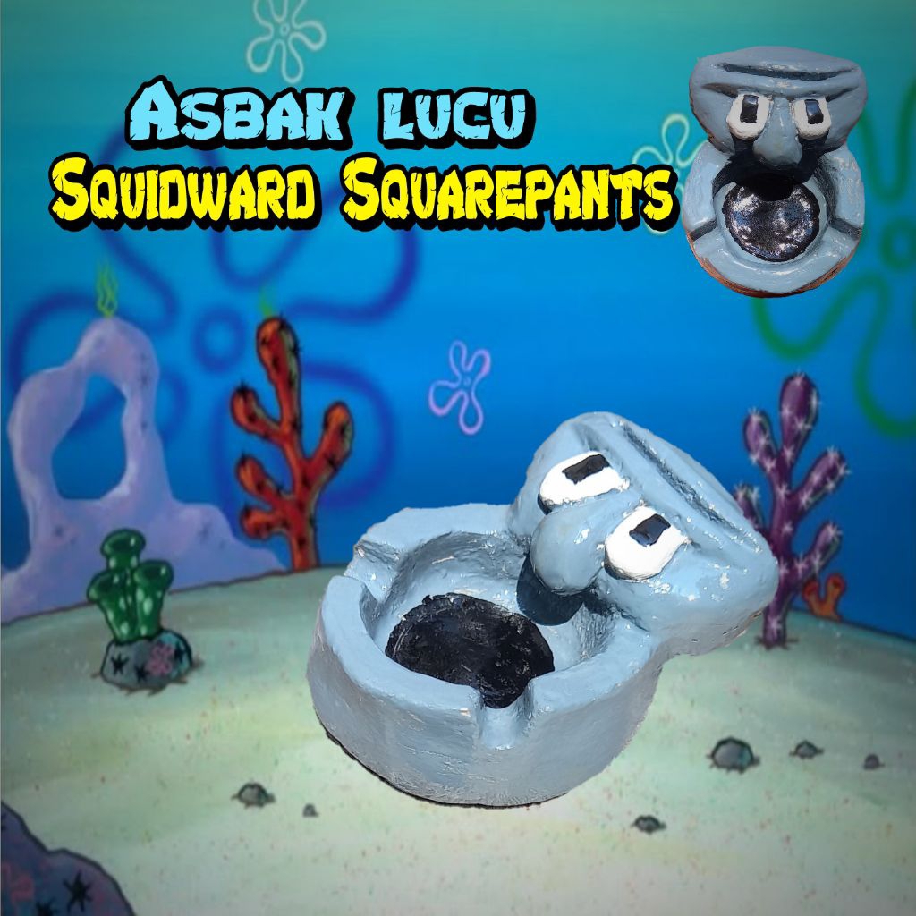 Asbak lucu squidward spongebob,unik dan aesthetic