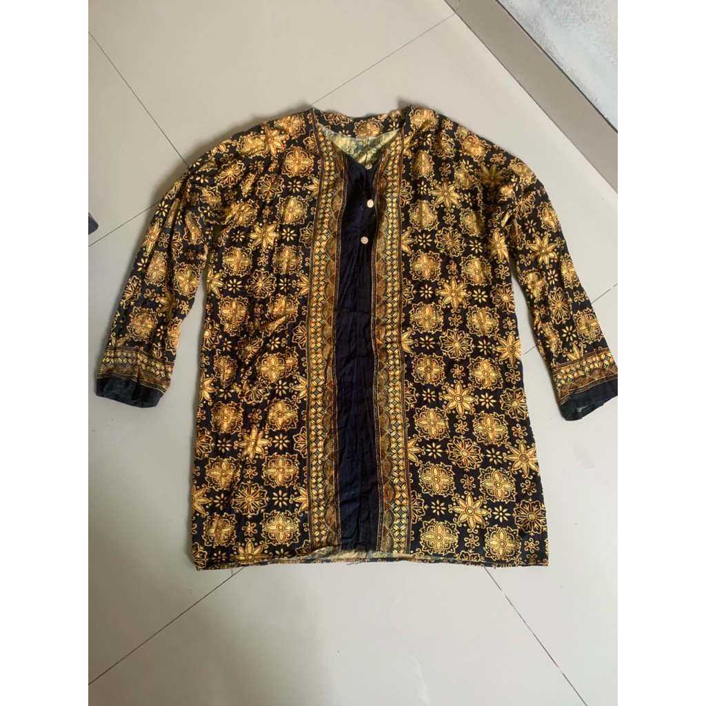 (PRELOVED/PERNAH PAKAI)Atasan Baju Orang Tua Lengan Panjang//Atasan Tunik Orang Tua Lengan Panjang M