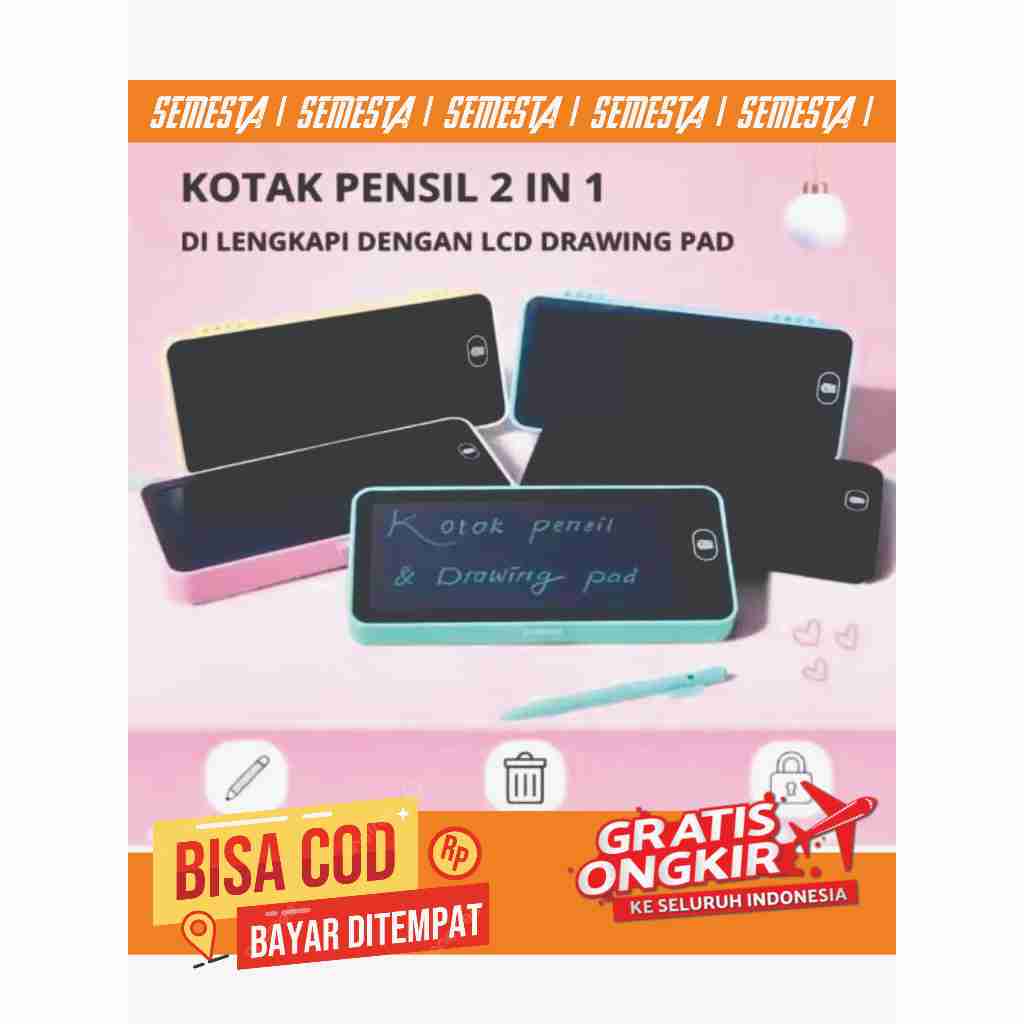 

Kotak Pensil Drawing LCD Box Bisa untuk Gambar / Edukasi Tulis 2 IN 1 Laris Viral [COD] Besar
