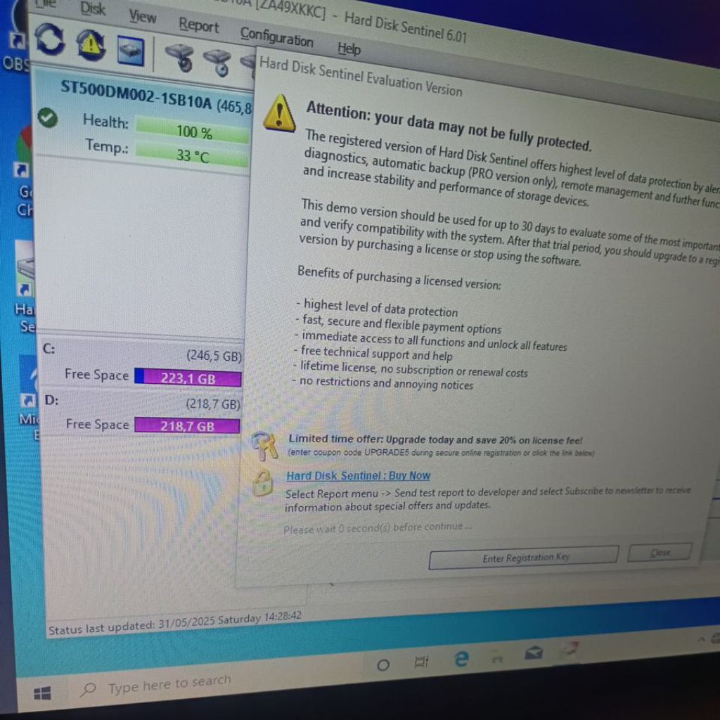LCD Monitor ACER 16" NORMAL