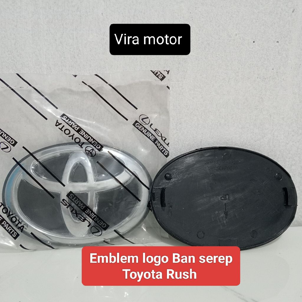 Emblem Logo Ban serep belakang Toyota Rush Original