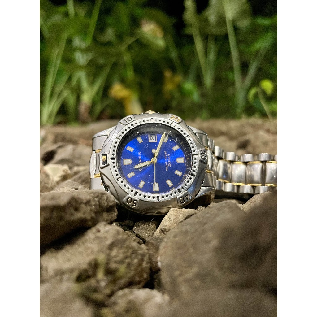 Jam Tangan CASIO OCEANUS OC-700 Blue Dial [ORIGINAL RARE JDM PRELOVED]