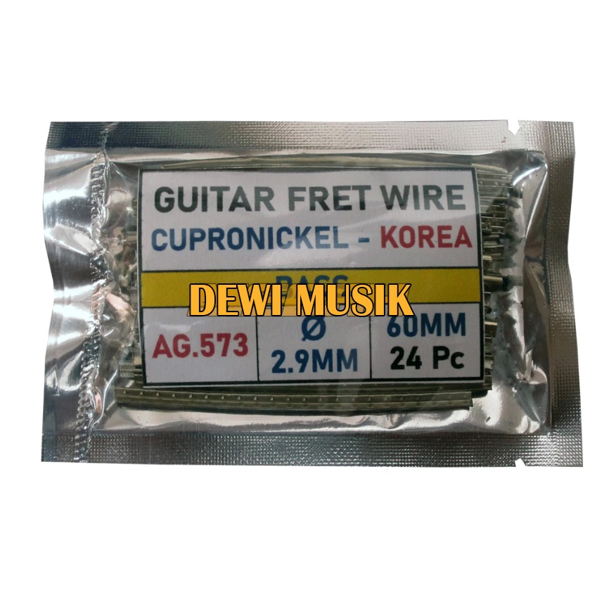 FRET BASS 2.9 MM BAHAN CUPRONICKEL 24 PCS AG573 / BASS FRET WIRE (SC2867)