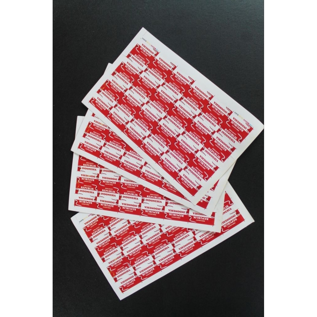 

stiker bendera cutting isi 42 pcs