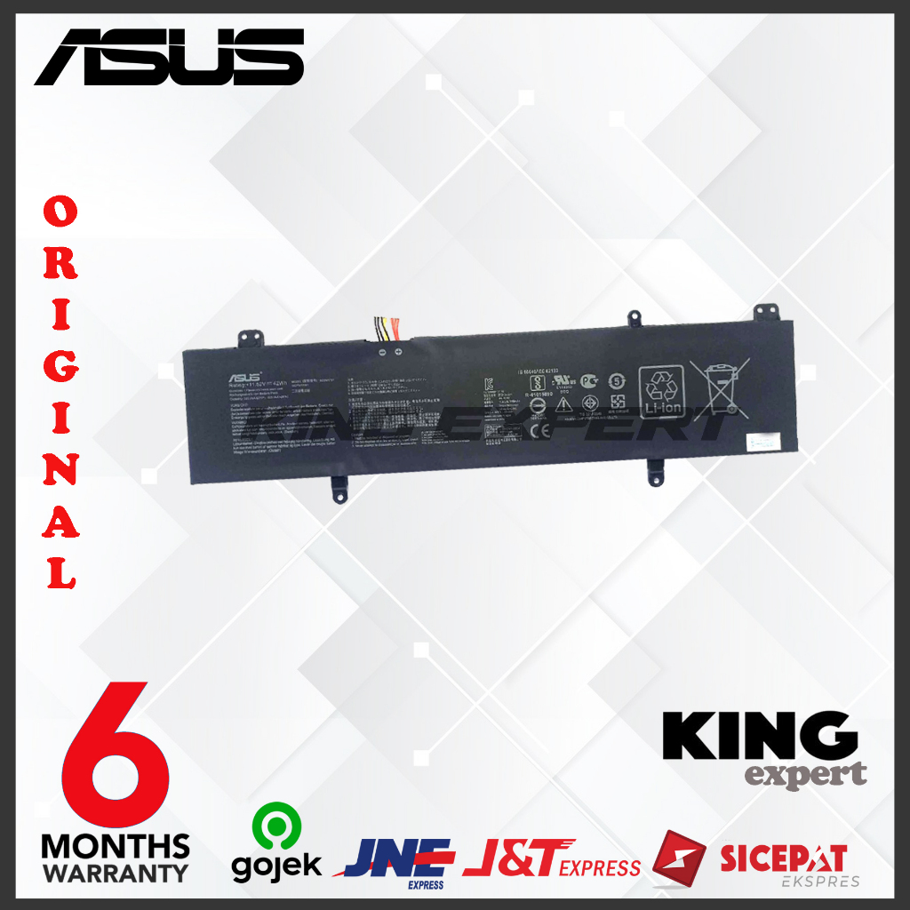 Original Baterai Laptop ASUS VivoBook S410 S410U S410UA S410UN S410UNF S410UQ S140 A411 A411U A411UN