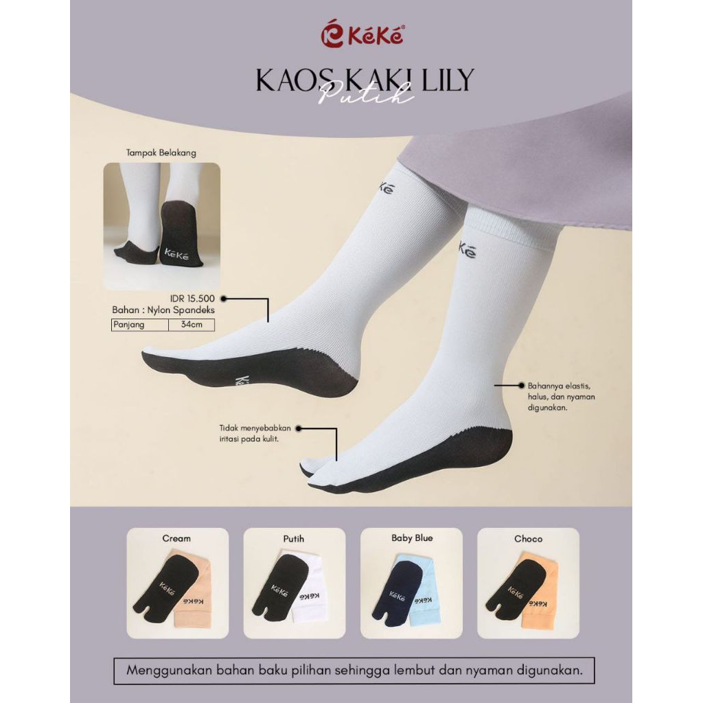 Kaos kaki LILY KEKE