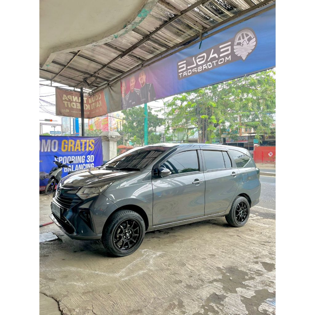paket velg plus ban accelera 195 50 r16 untuk mobil sigra use velg hsr boroko srd ring 16
