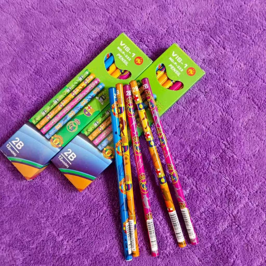 

Pensil 2B motif bola ,pensil murah motif
