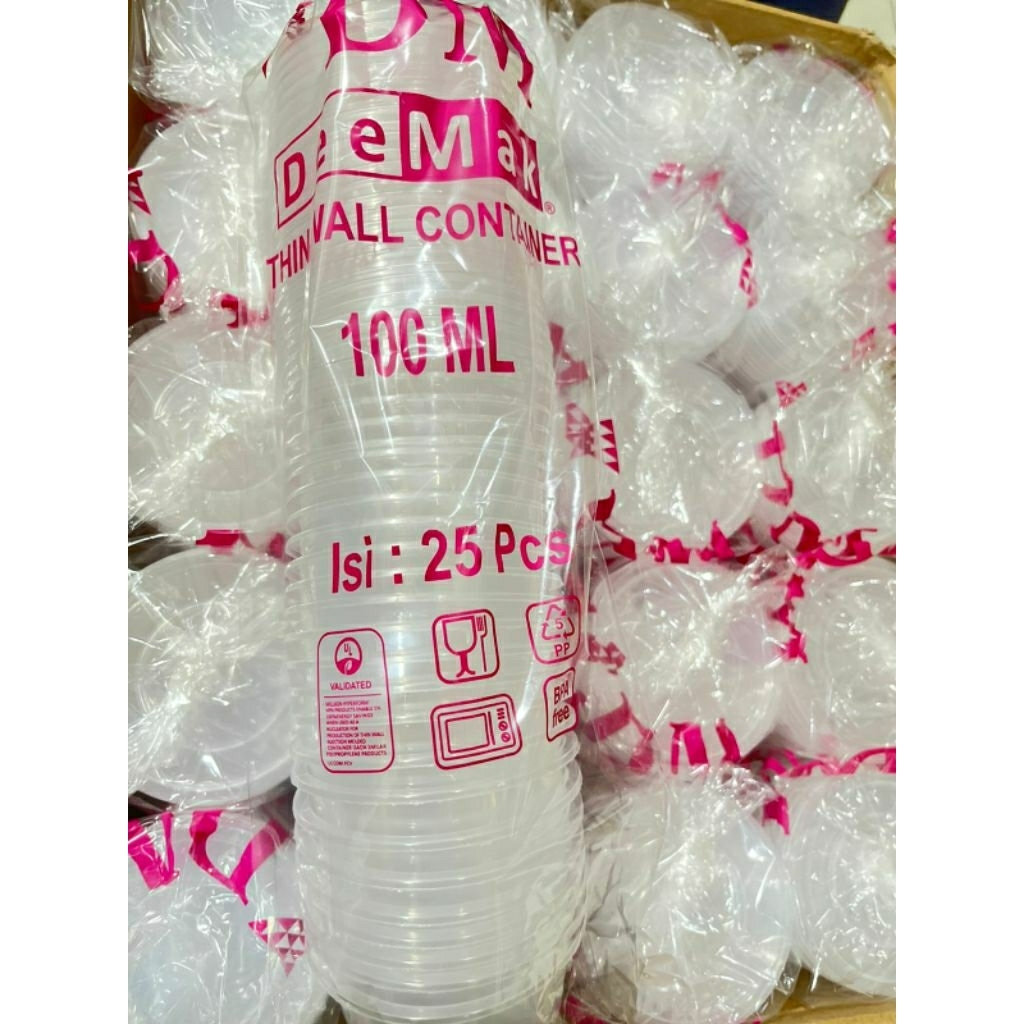 DM 100 ML ( Thinwall Countainer ) isi 25pcs