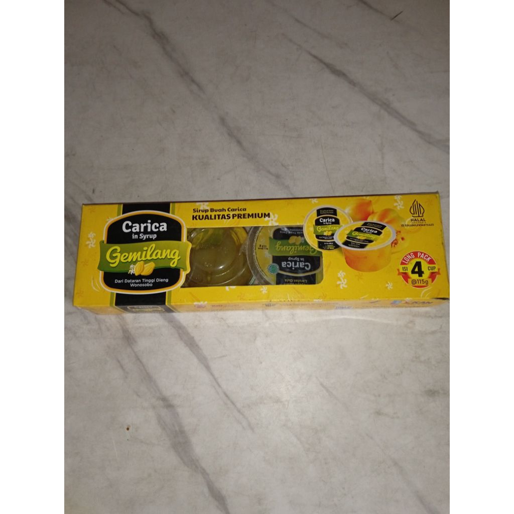 

Carica gemilang kualitas premium isi 4 cup