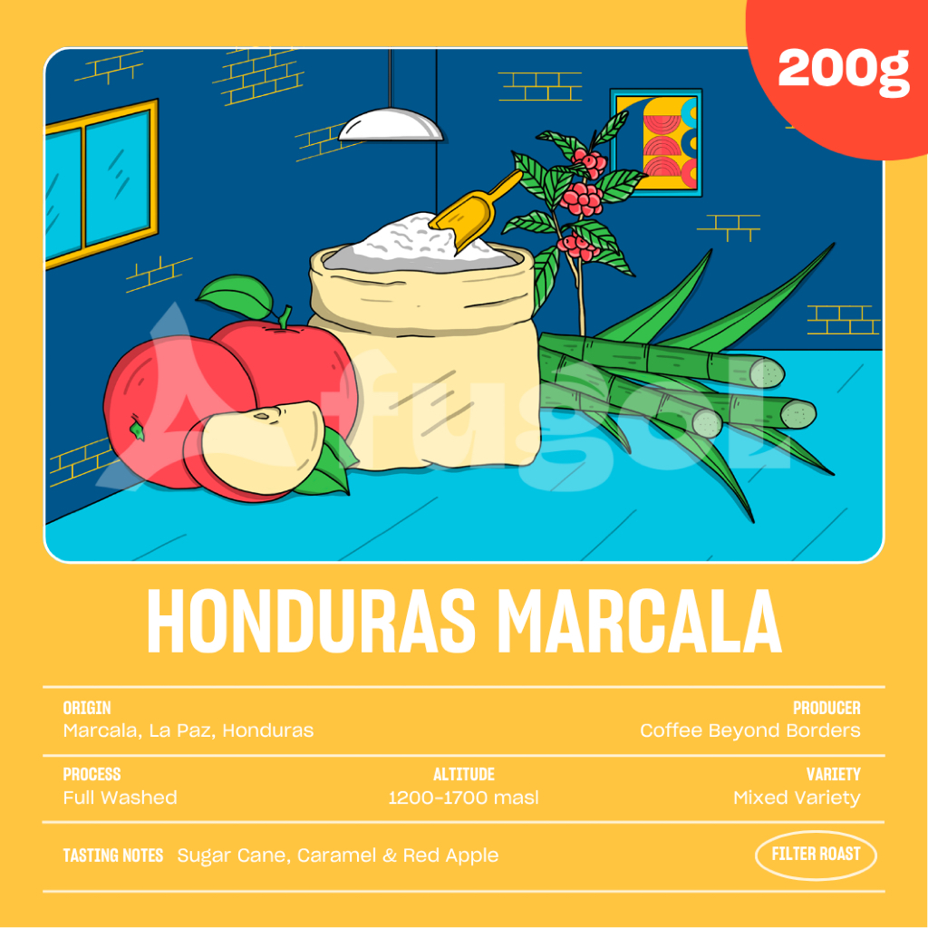

Kopi Arabika HONDURAS MARCALA (200 gr) Single Origin Specialty Beans Arabica Coffee