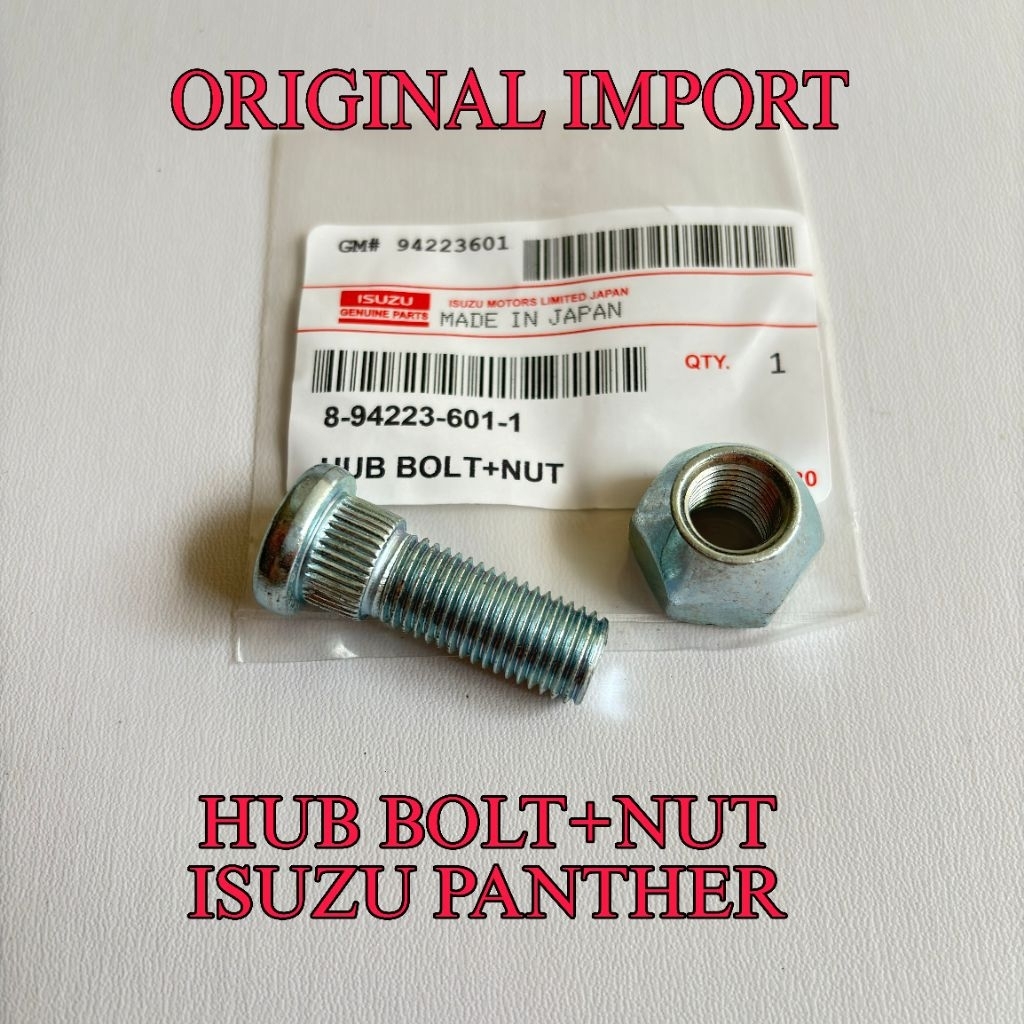 baut roda mur nut isuzu panther 2,3 2,5cc standar