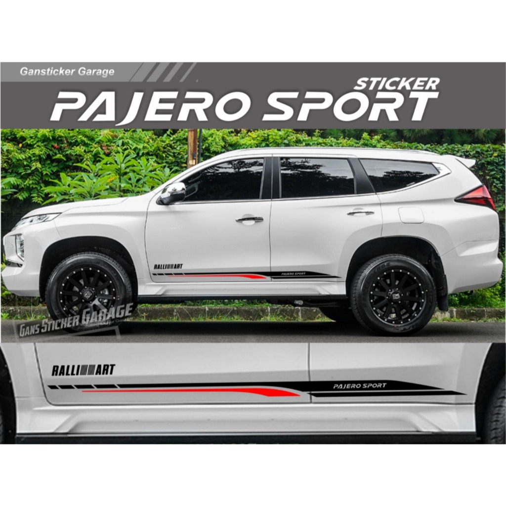Mitsubishi Pajero Sport Premium Cutting Sticker | Aksesoris Eksterior Pajero Sport 2022 2023