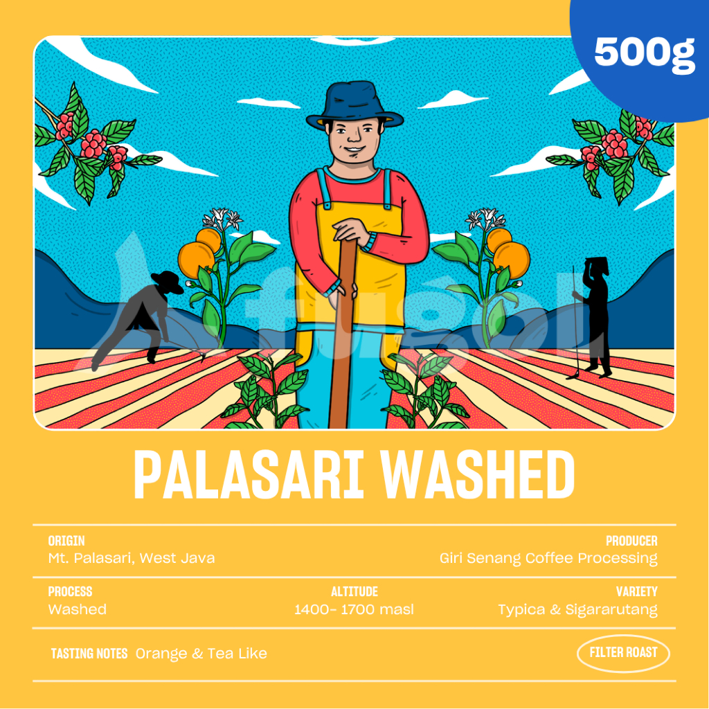 

Biji Kopi Arabika PALASARI WASHED (500 gr) Specialty Coffee Beans