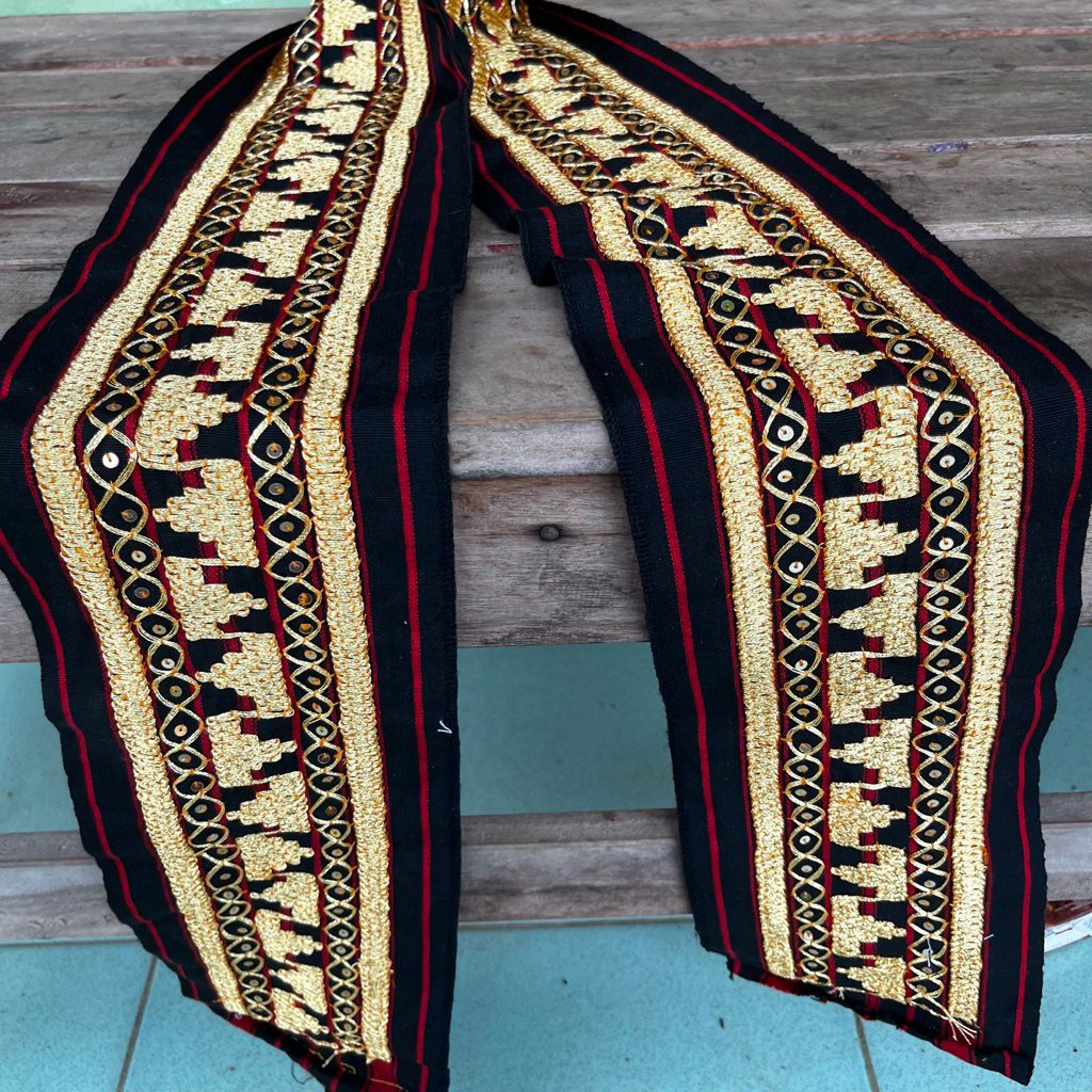 Promo Selendang/Bisban/Selempang Tapis Motif Tajuk Payet Original