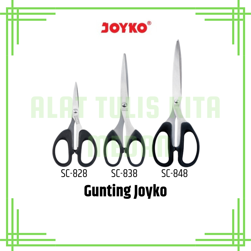 

(1 Pcs) Gunting Joyko Kecil Sedang Besar SC-828 SC-838 SC-848 / Scissor Joyko SC-828 SC-838 SC-848