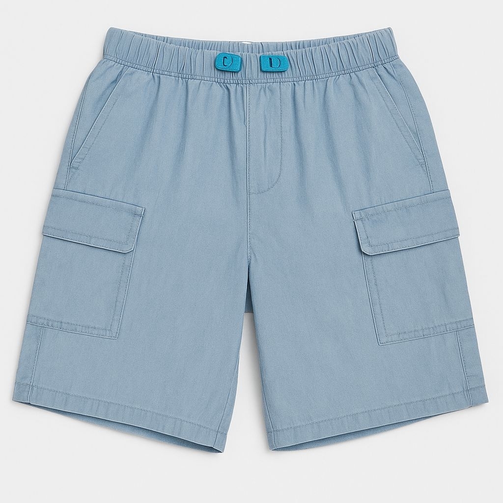 ANKO Boy 10 Tahun Ice Blue Cargo Shorts celana pendek kargo anak laki cowok