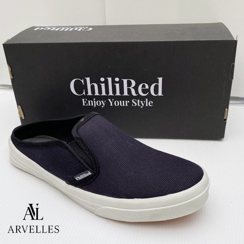 Slip Mules Sneakers Sepatu Slip on Mules Sneakers Casual Pria Wanita Slop Kerja Hitam Arvelles Mules