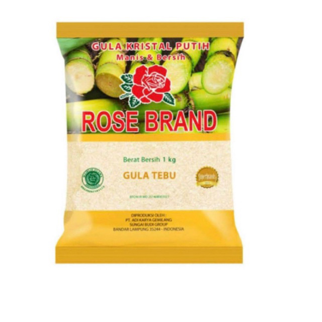 

Rose Brand Gula Pasir Tebu Kuning 1kg Murah