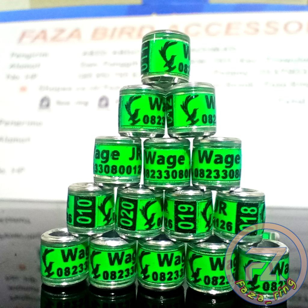 Ring burung bisa requea nama ring burung murai, kacer, anis merah, cendet, trukuk, kenari dll