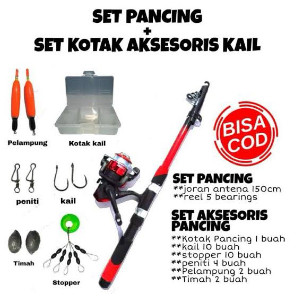 pancing set lengkap murah laris Semarang kuat