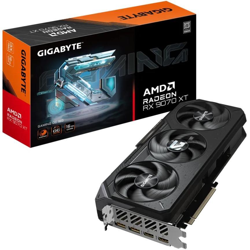 VGA GIGABYTE AMD RADEON RX 9070 XT GAMING OC 16GB GDDR6 | GPU RX9070XT GV-R9070XTGAMING OC-16GD